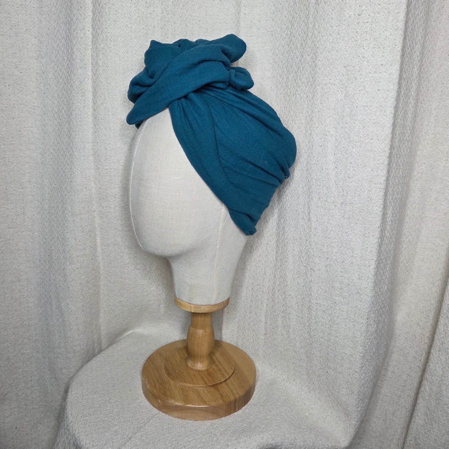 GAZE COTON BLEU CANARD