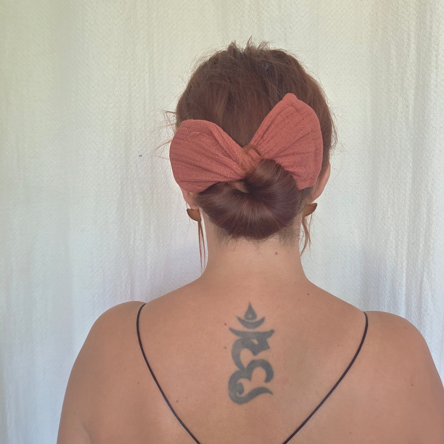 BEAU BUN GAZE DE COTON PAILLETÉ