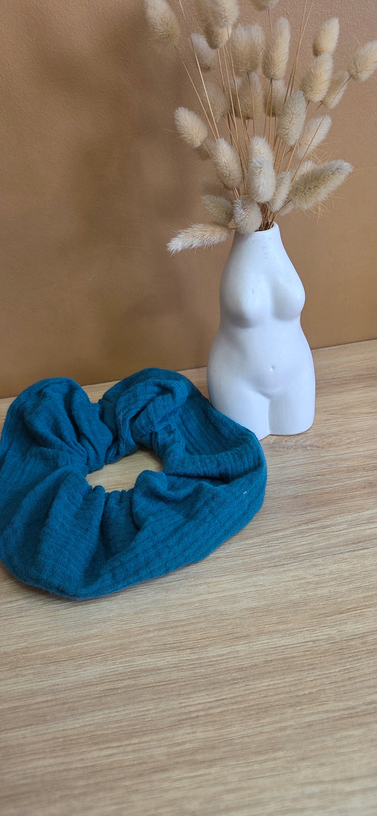 Chouchou gaze de coton canard