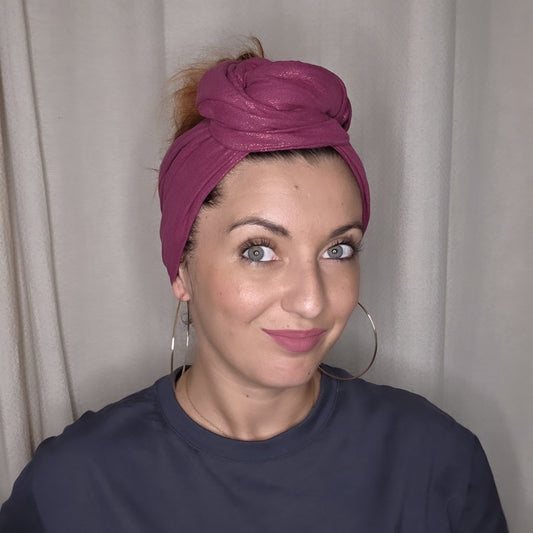 GAZE PAILLETÉ PRUNE