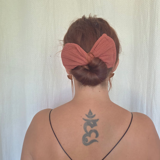 BEAU BUN GAZE DE COTON PAILLETÉ