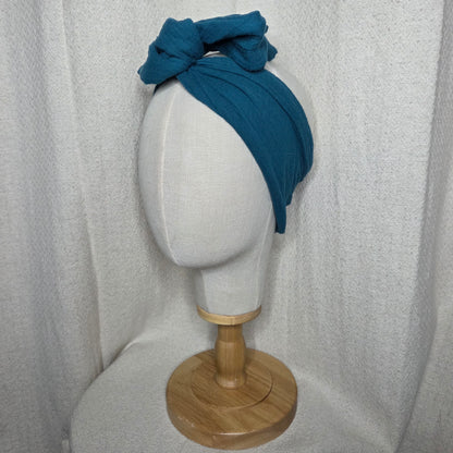 GAZE  COTON BLEU CANARD
